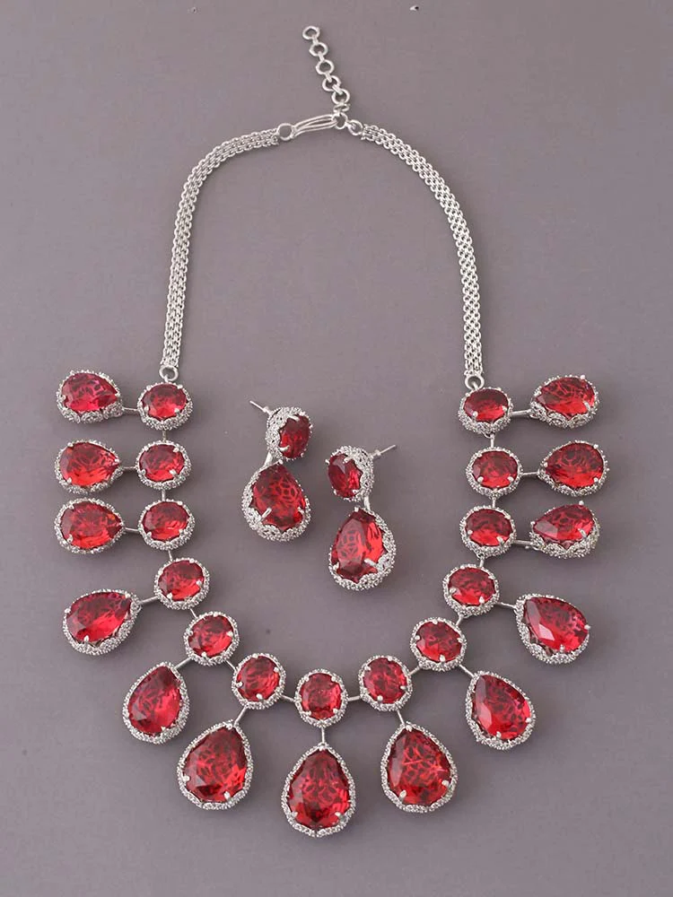 Rani Magdalen Zirconia Jewellery Set - Image 3