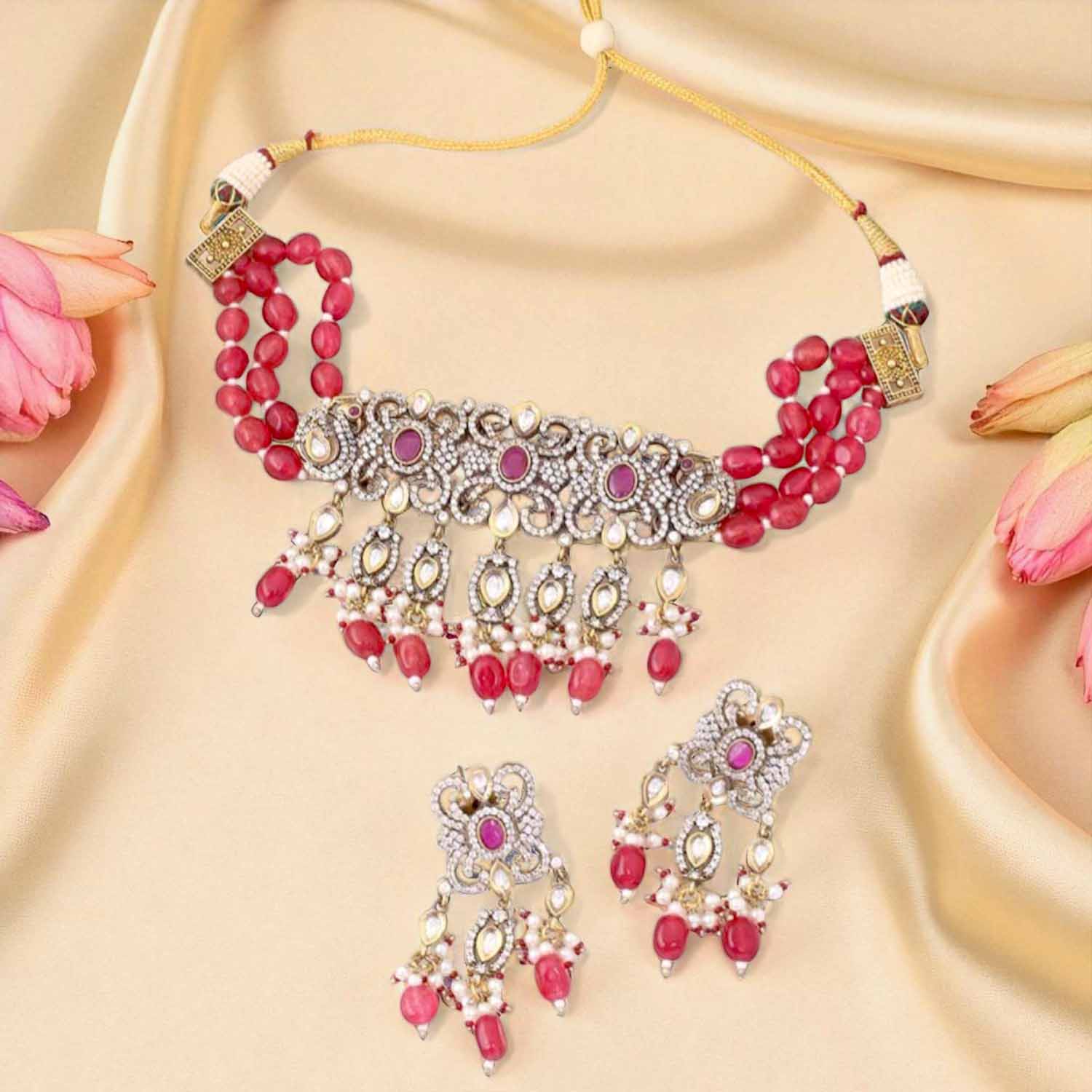 Rani Maia Kundan Jewellery Set - Image 3