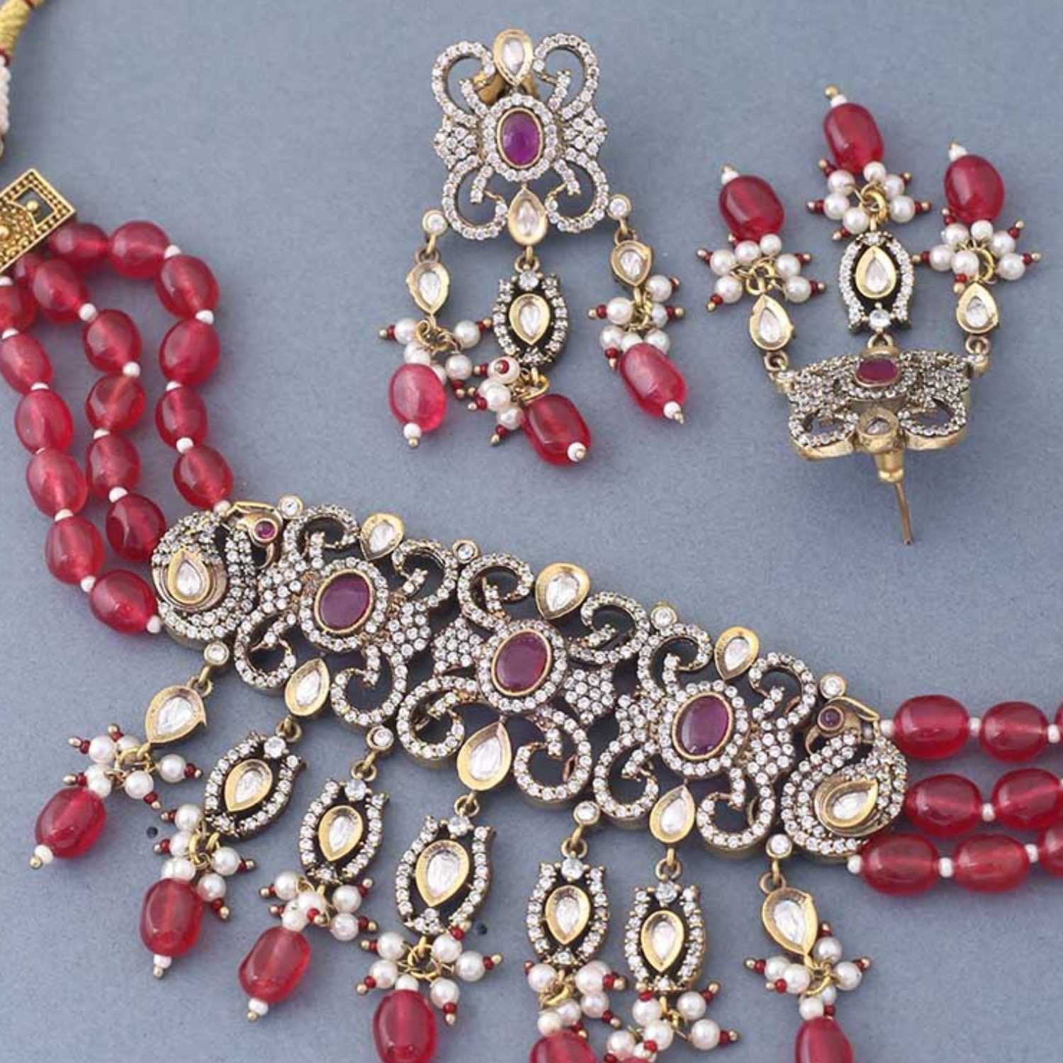 Rani Maia Kundan Jewellery Set - Image 4