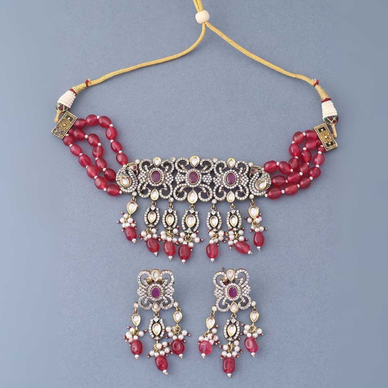 Rani Maia Kundan Jewellery Set - Image 5