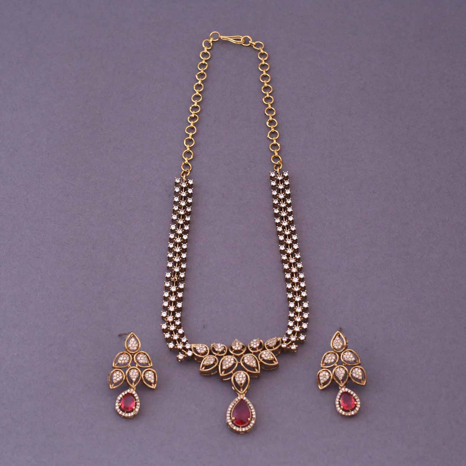 Rani Maire Victorian Jewellery Set- New Arrival - Image 3