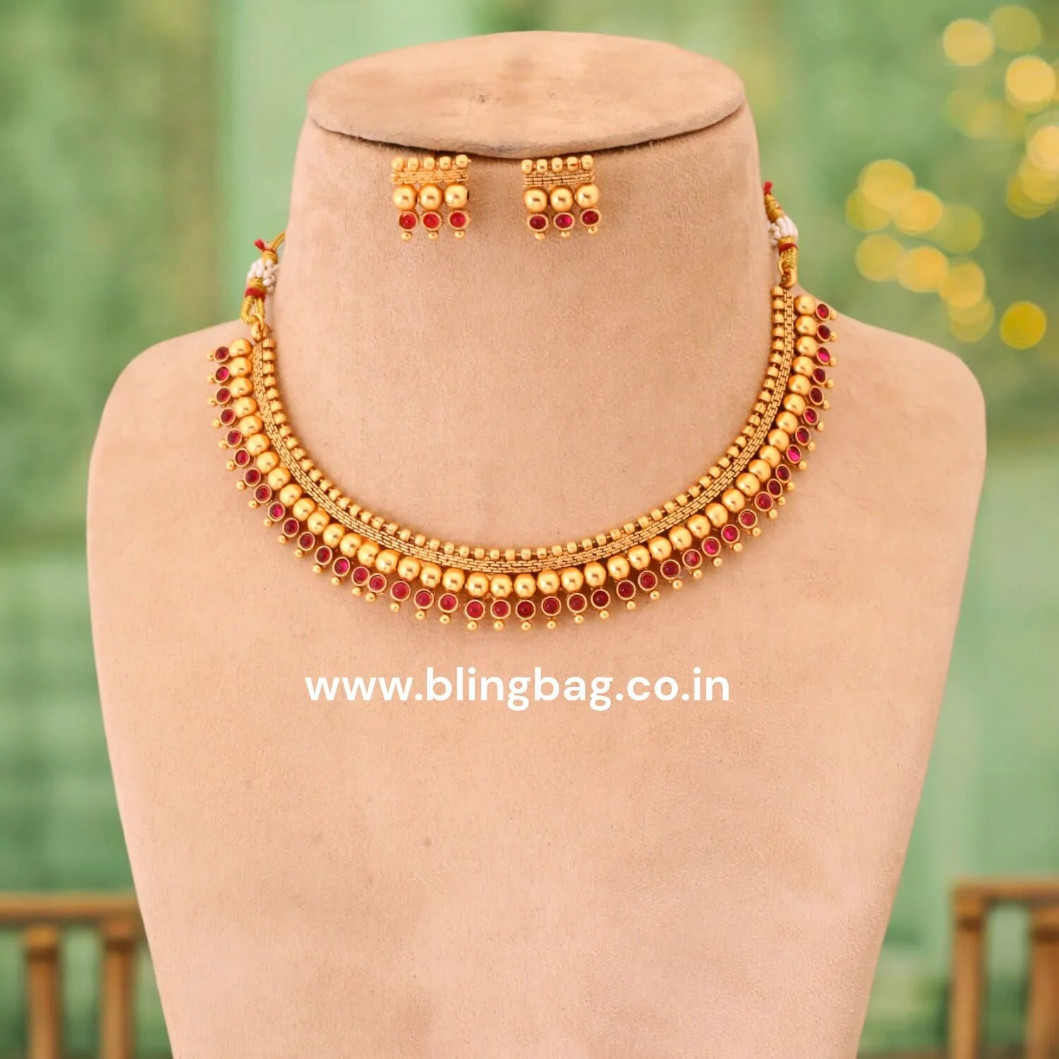 Rani Meghana Antique Jewellery Set - New Arrival - Image 2