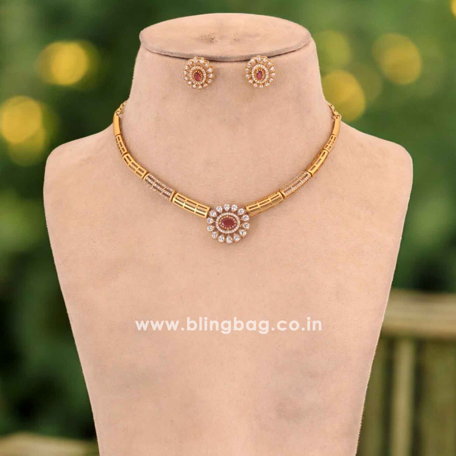 Rani Parmila Hasli Antique Jewellery Set-New Arrival - Image 2
