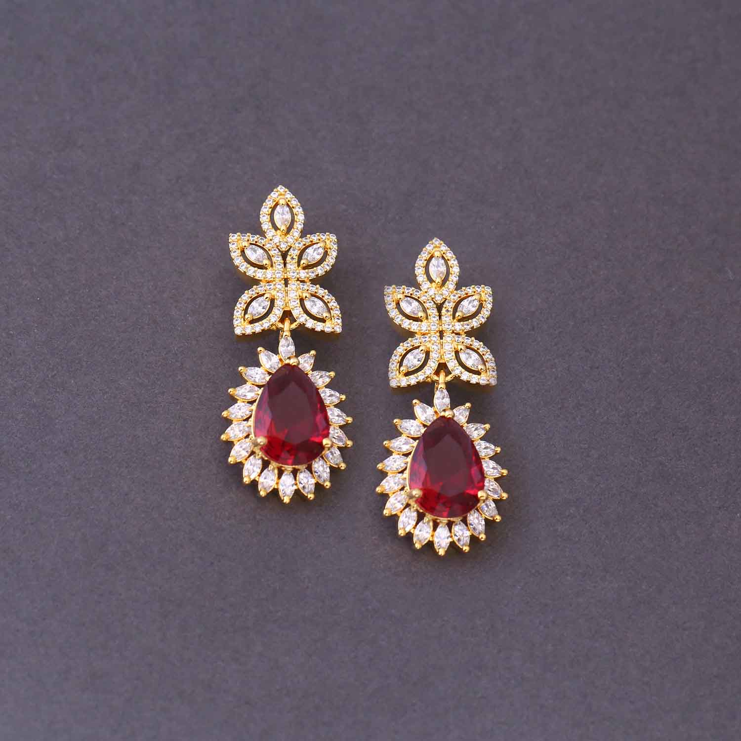 Rani Phyllis Zirconia Studs - Image 3