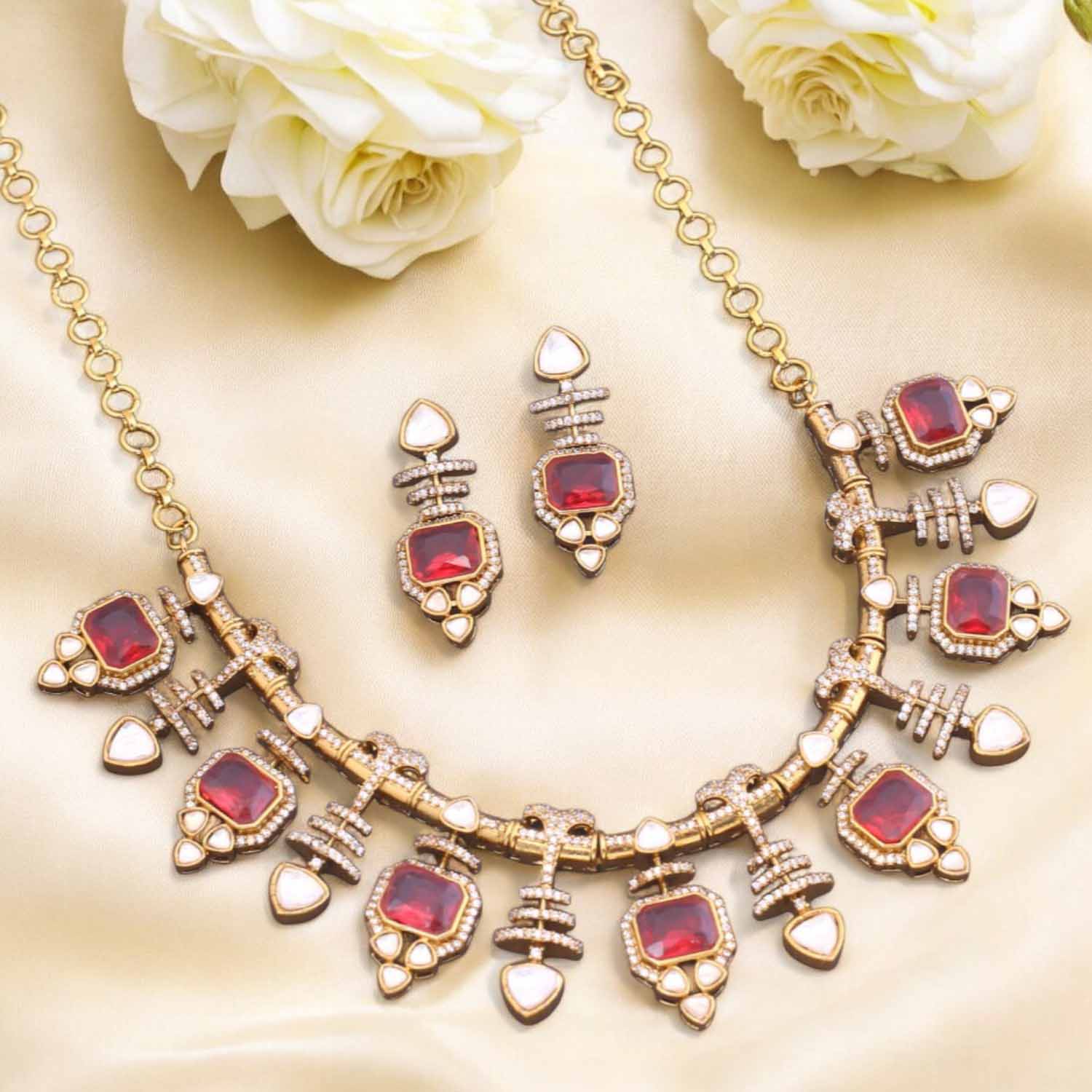 Rani Ravash Victorian Jewellery Set - New Arrival - Image 2