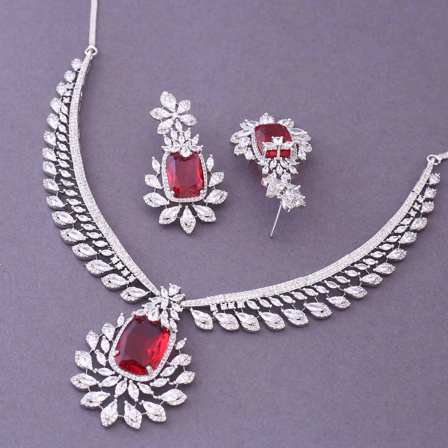 Rani Rosely Zirconia Jewellery Set - Image 4