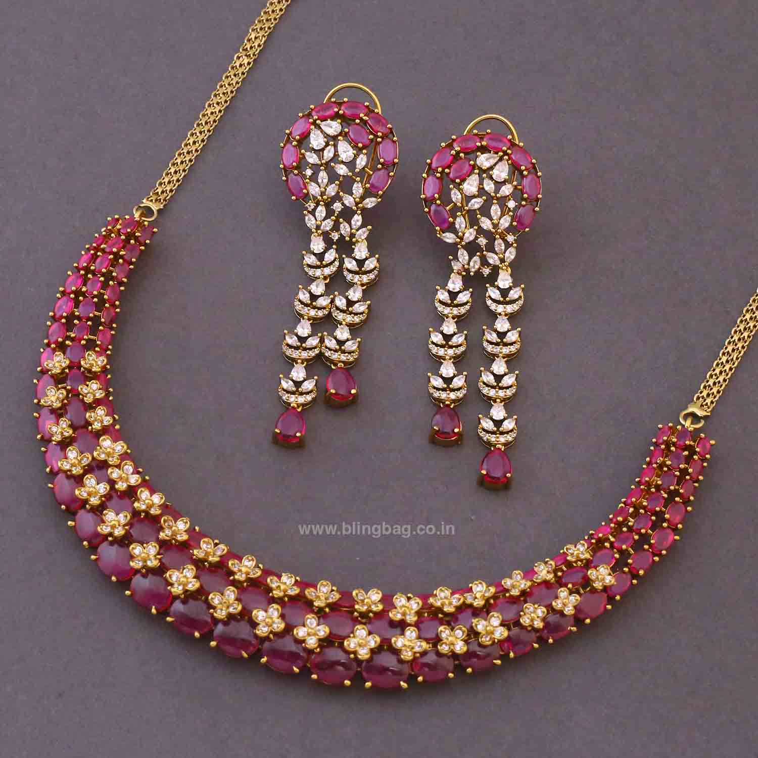 Rani Rubyson Hasli Victorian Jewellery Set - Image 5
