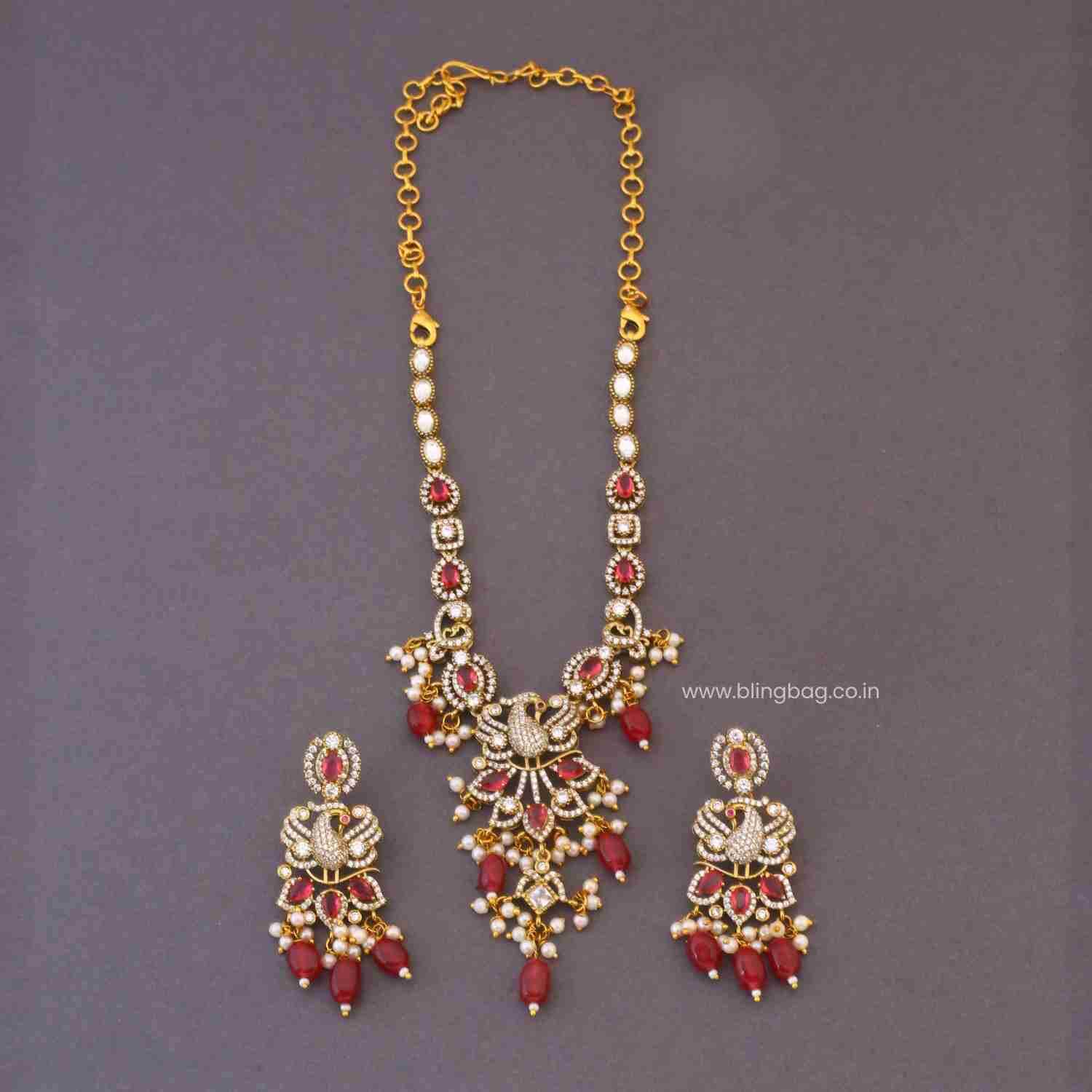 Rani Runia Victorian Jewellery Set - New Arrival - Image 4