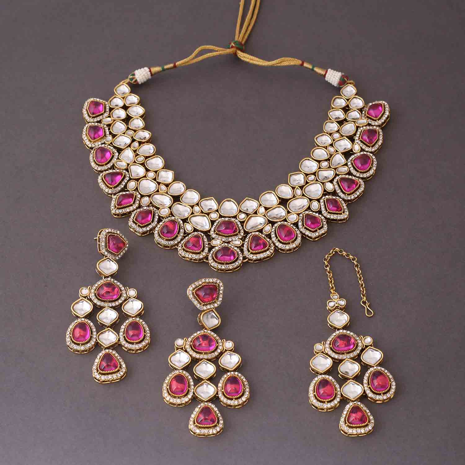 Rani Samiya Kundan Jewellery Set - Image 4