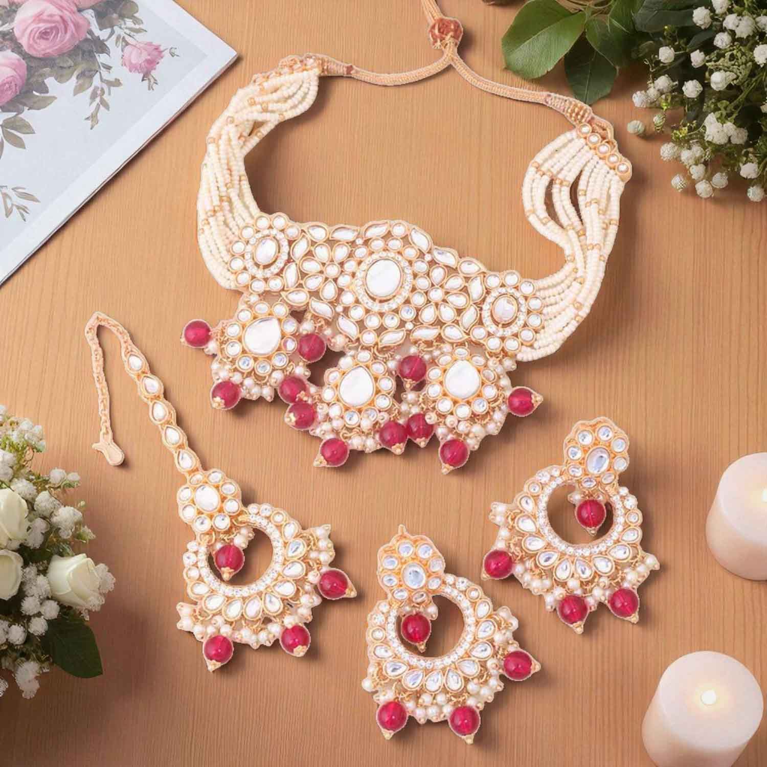 Rani Sumani Kundan Jewellery Set - EOSS - Image 2