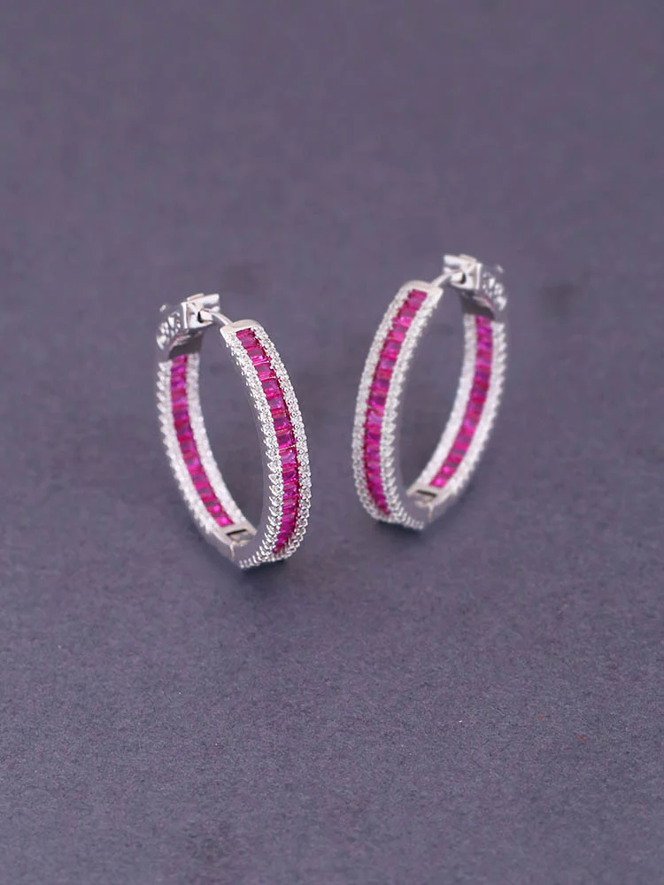 Rani Tigger Zirconia Hoops - Image 2