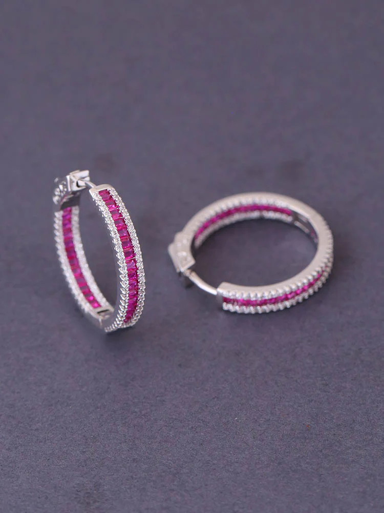 Rani Tigger Zirconia Hoops - Image 3