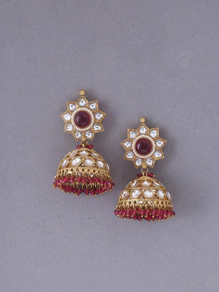 Rani Visha Ethnic Jhumkis - Image 2