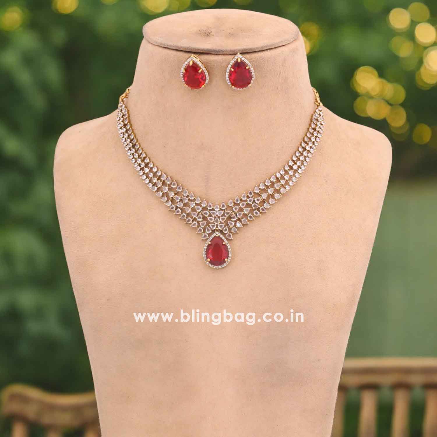 Rani Wisteria Victorian Jewellery Set - New Arrival - Image 2