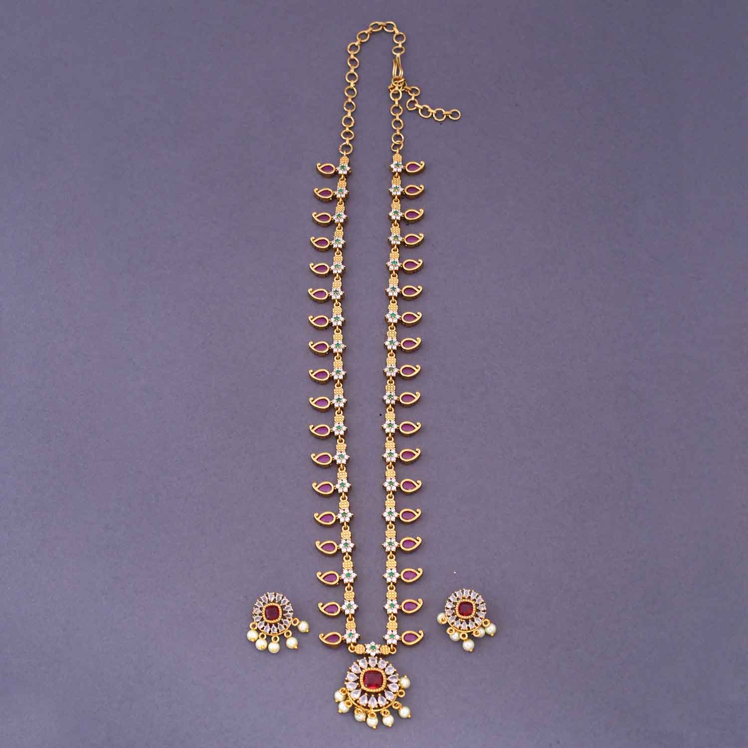Rani Zarina Antique Jewellery Set - New Arrival - Image 3