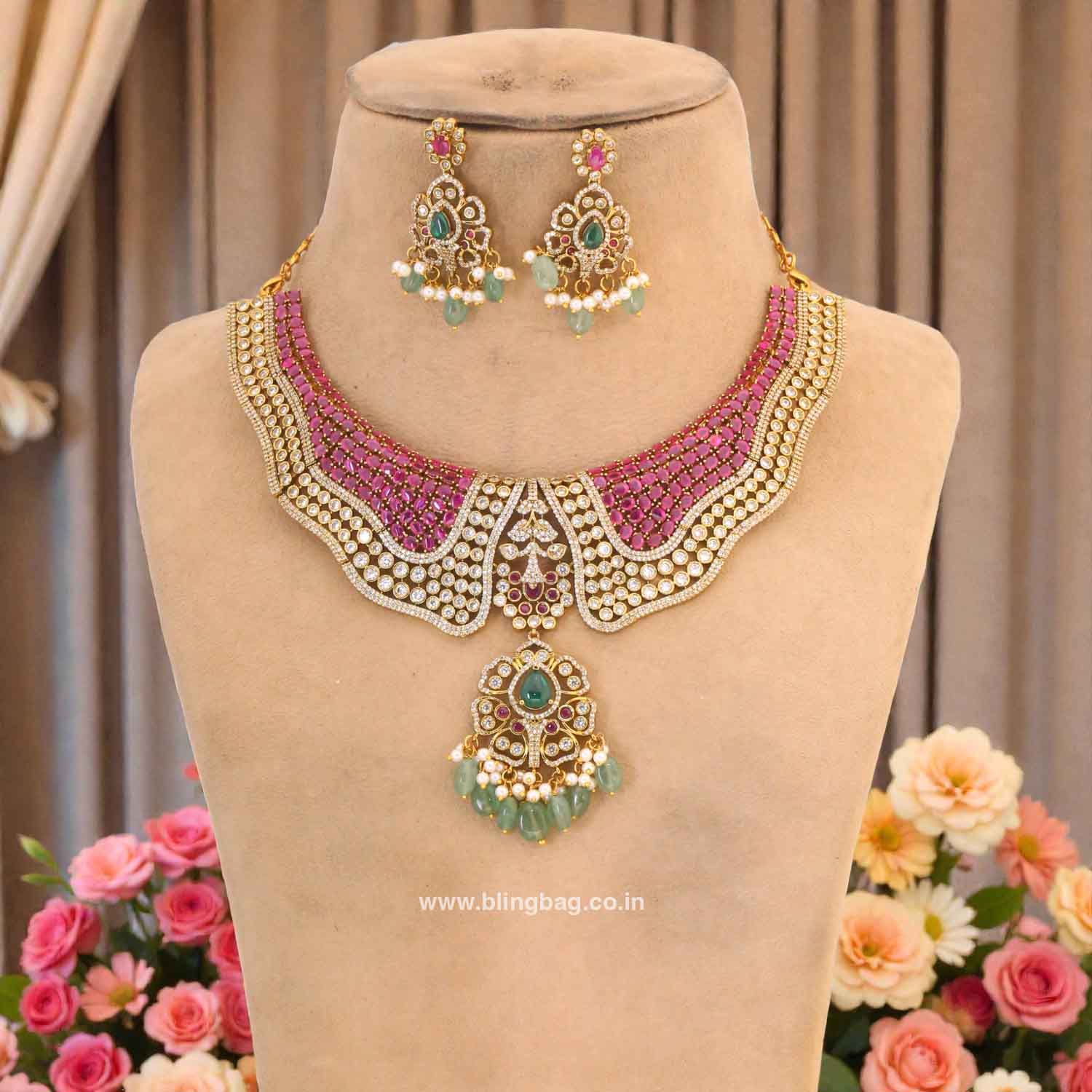 Rani Zariya Hasli Jewellery Set- New Arrivals - Image 3