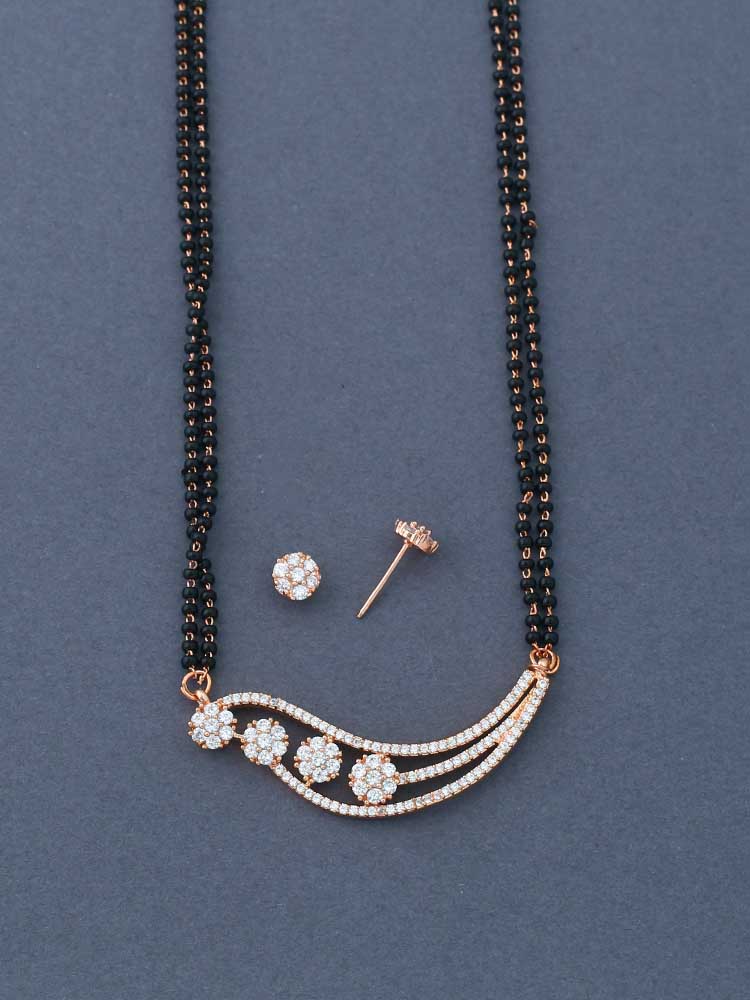 Rose Gold Abeba Mangalsutra Set - Image 4