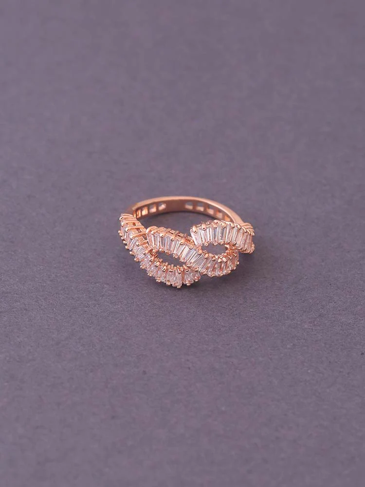 Rose Gold Amari Zirconia Ring - EOSS - Image 2