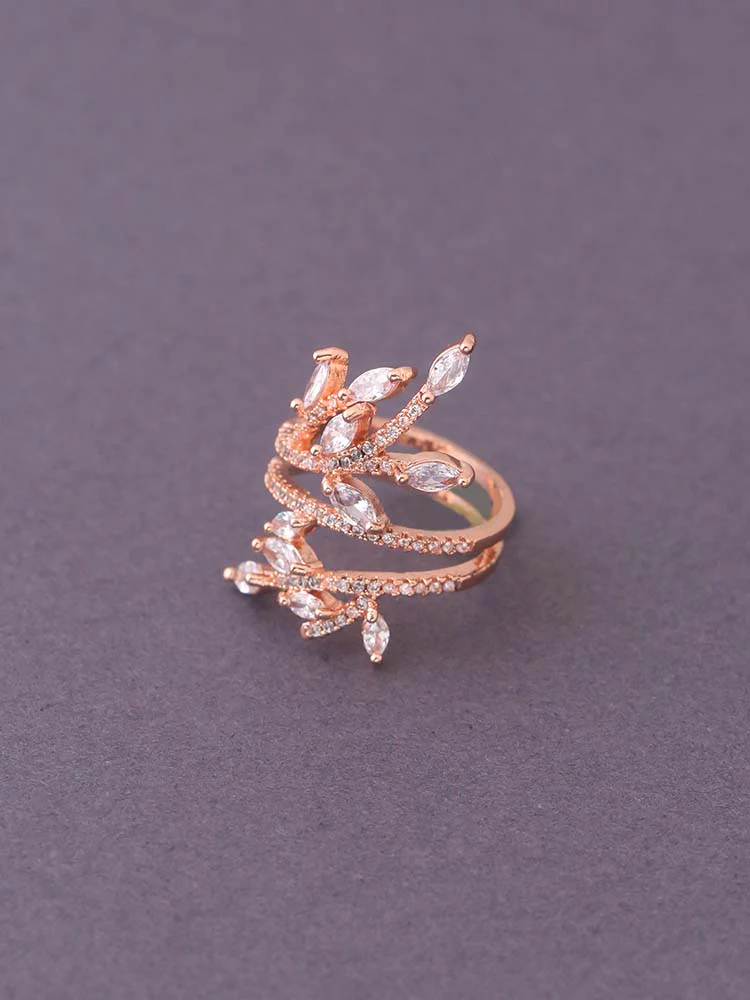 Rose Gold Angel Zirconia Ring - EOSS - Image 3