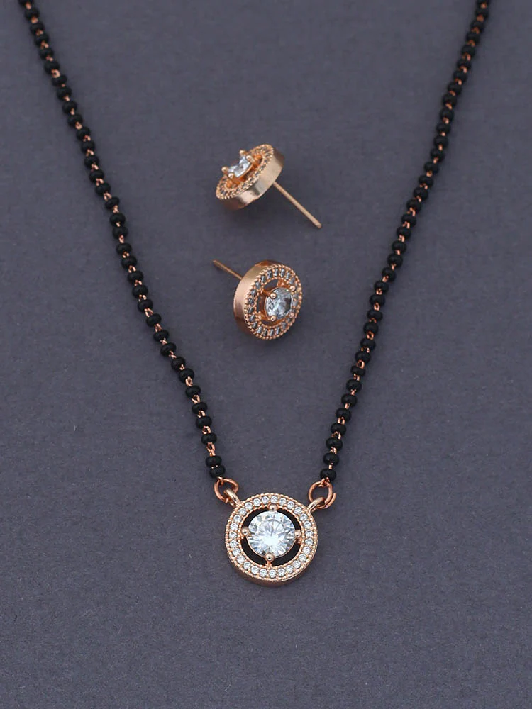 Rose Gold Briar Mangalsutra Set - Image 3