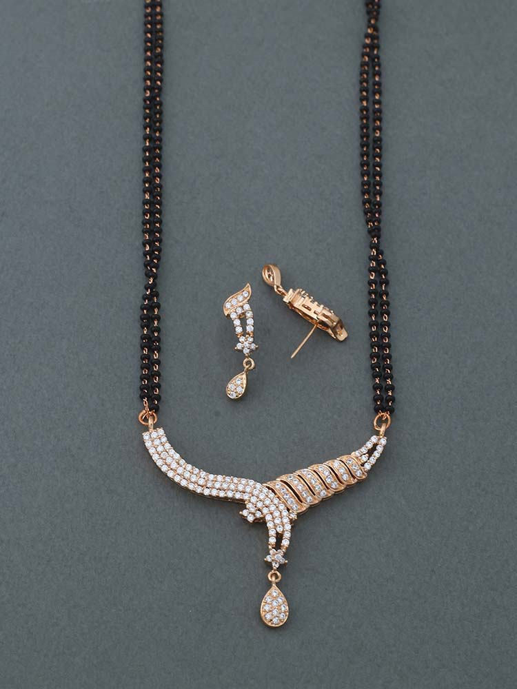 Rose Gold Heidi Mangalsutra Set - Image 4