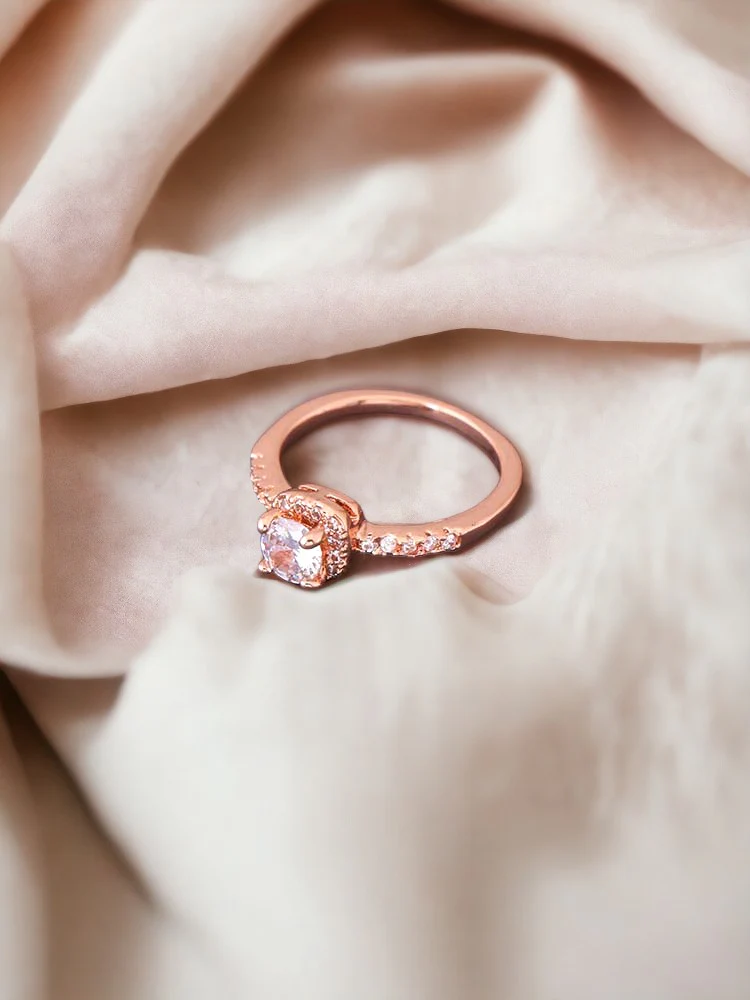 Rose Gold Nargis Zirconia Ring