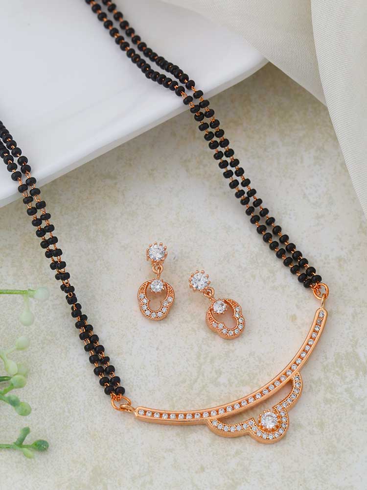 Rose Gold Qiraat Mangalsutra Set - Image 2