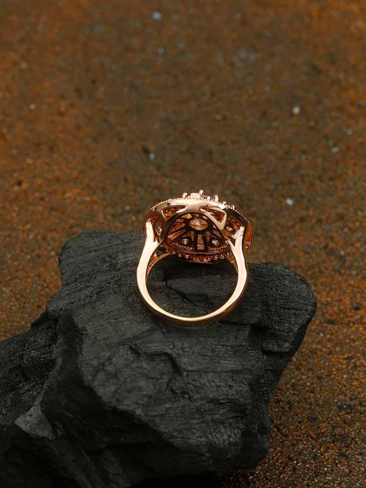 Rose Gold Radnya Zirconia Ring - Image 2