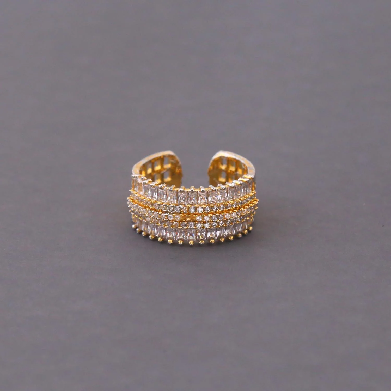 Golden Roksana Adjustable Ring - Image 3
