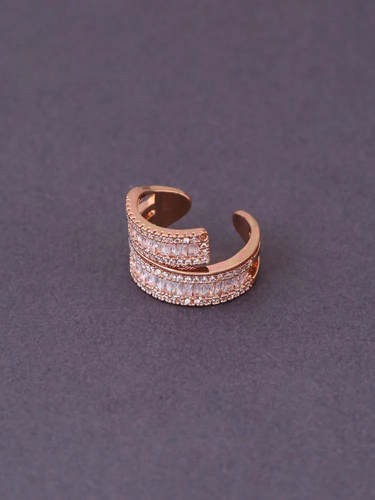 Rose Gold Sanya Adjustable Ring - Image 3