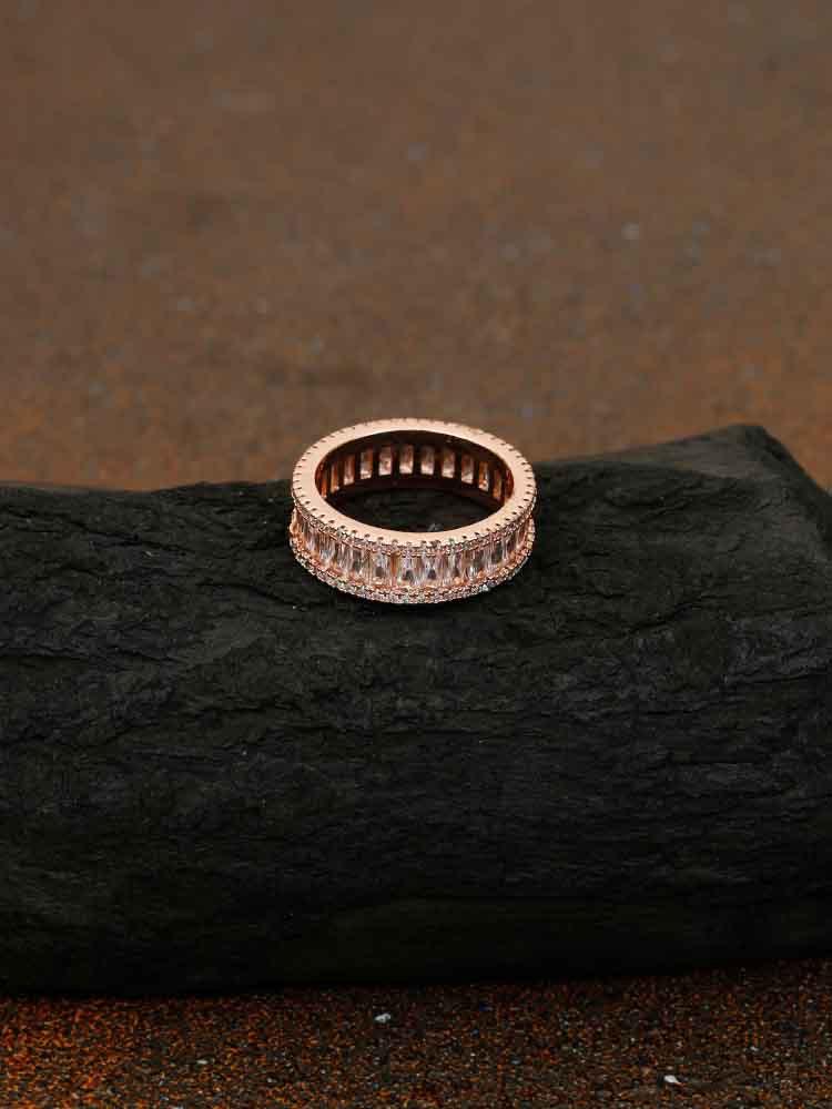 Rose Gold Sunny Zirconia Ring - EOSS