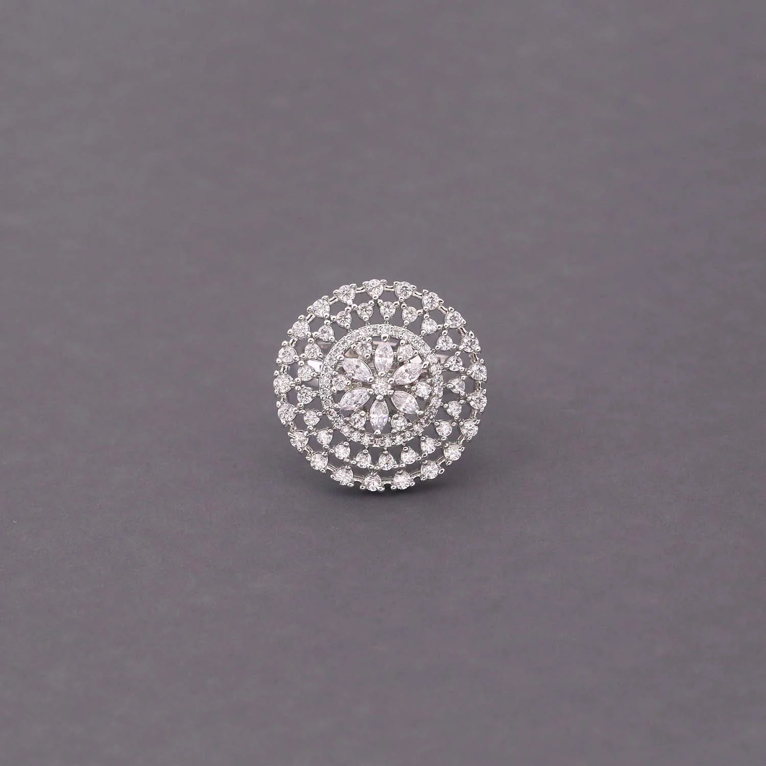 Silver Tasha Adjustable Ring - Image 2