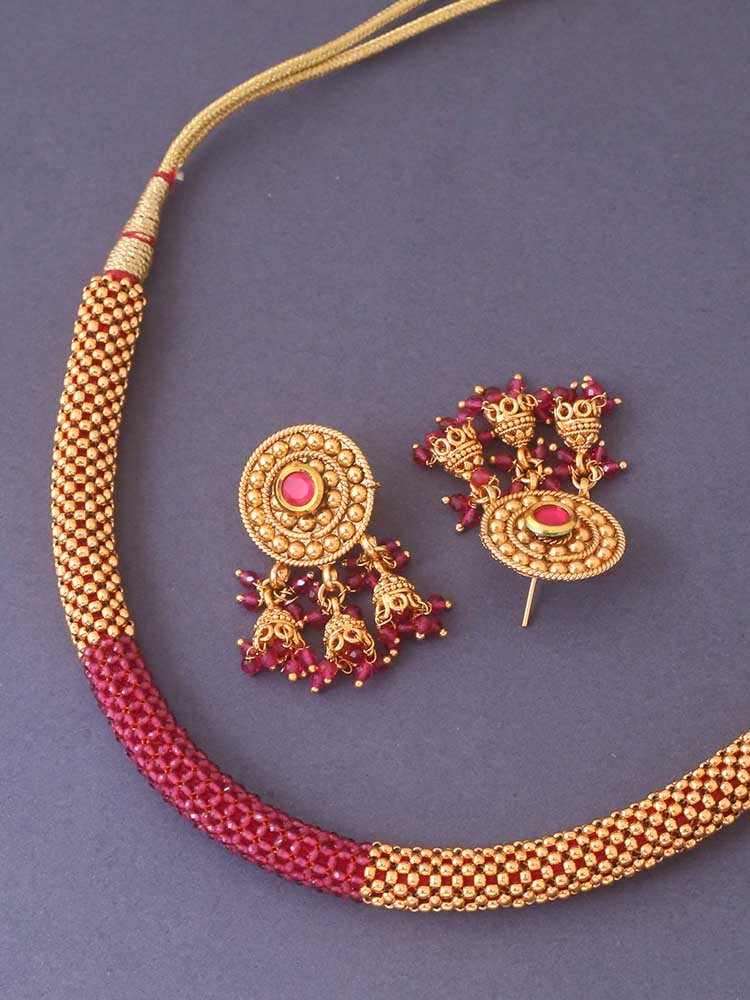 Ruby Ajan Jewellery Set - Image 4