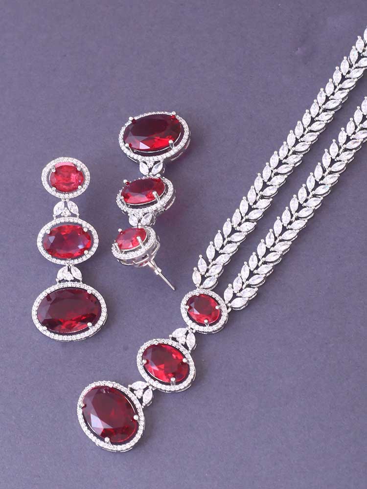 Ruby Benito Zirconia Jewellery Set - Image 5