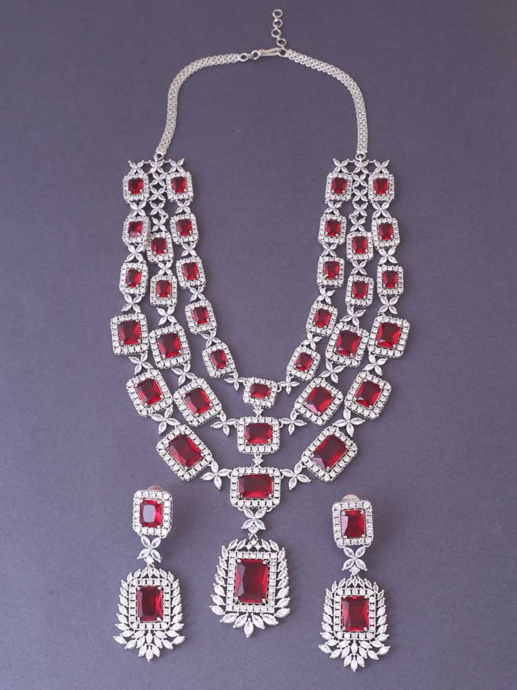 Ruby Brittany Zirconia Jewellery Set - Image 3