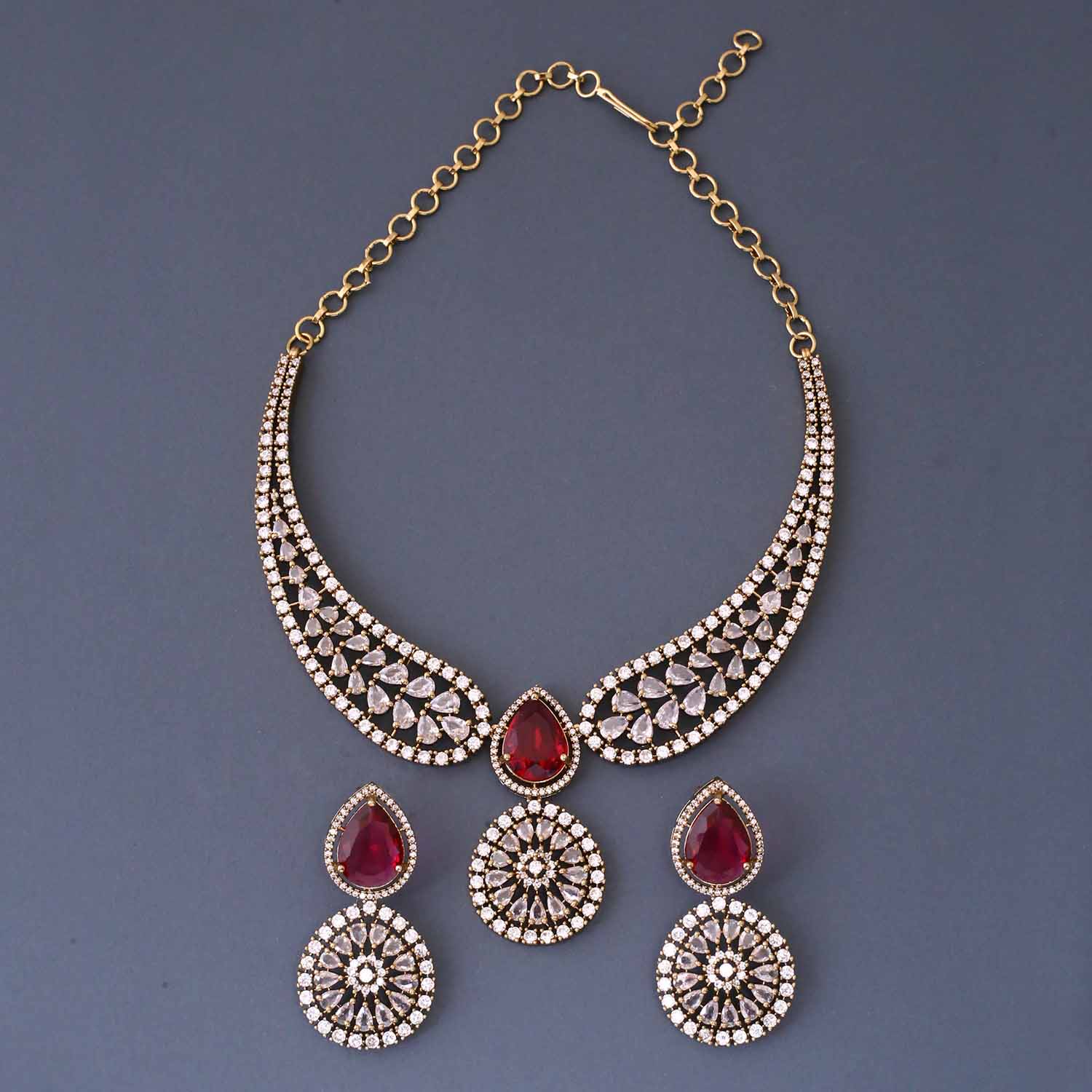 Ruby Edel Victorian Jewellery Set - New Arrival - Image 4