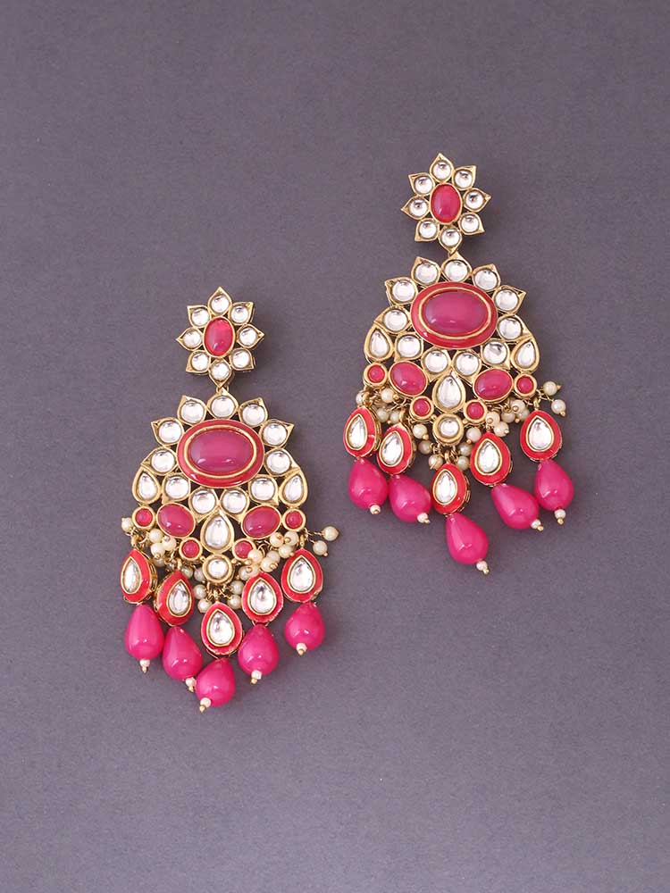 Pink Kyra Danglers - Image 3