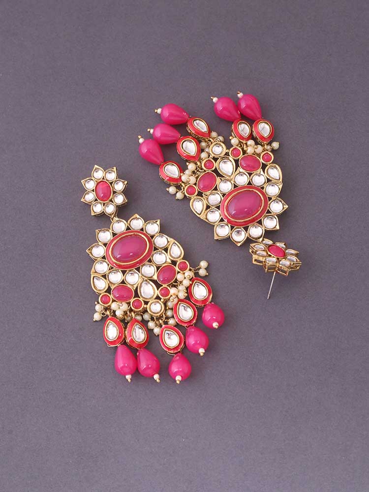 Pink Kyra Danglers - Image 4