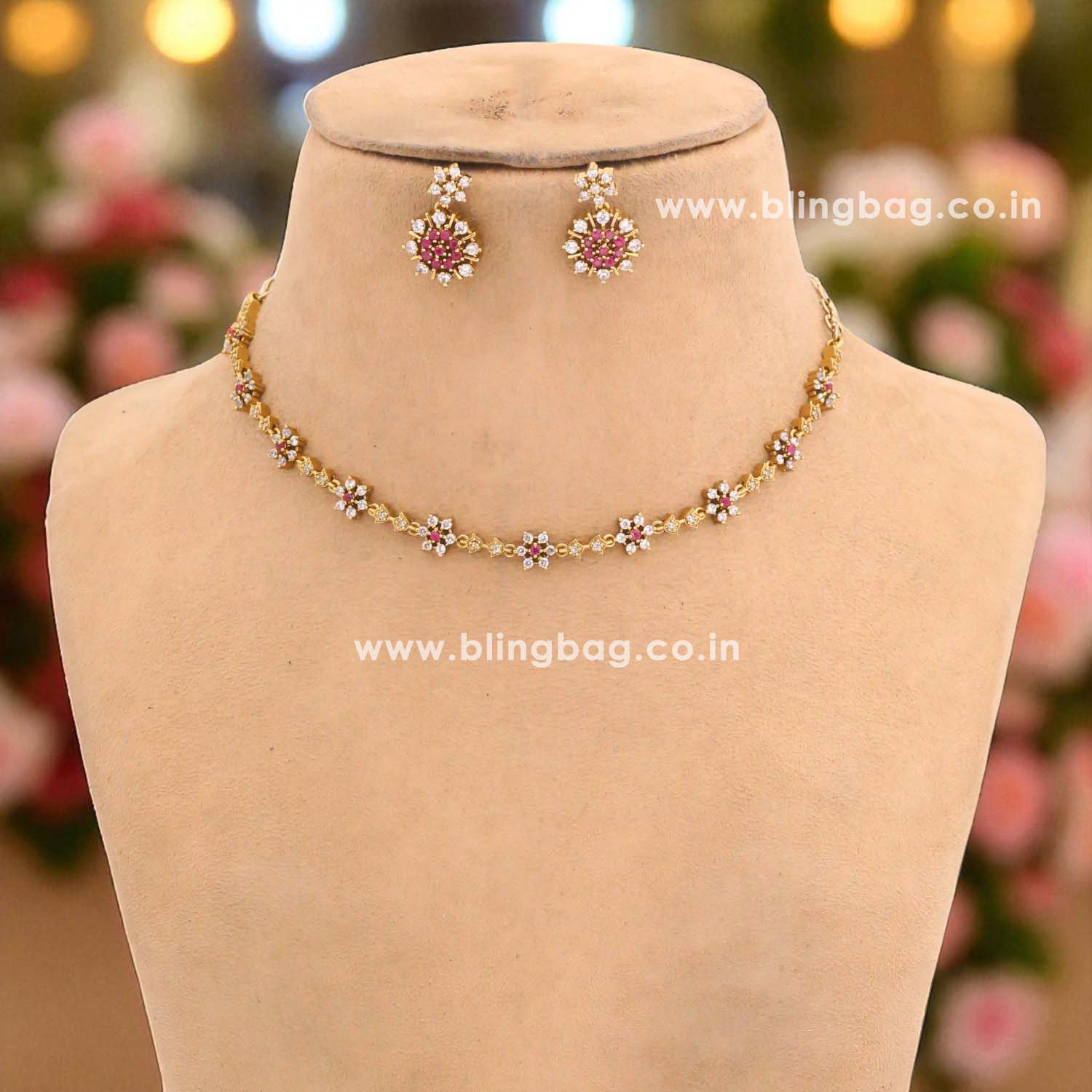 Ruby Maryam Victorian Jewellery Set - New Arrival - Image 3
