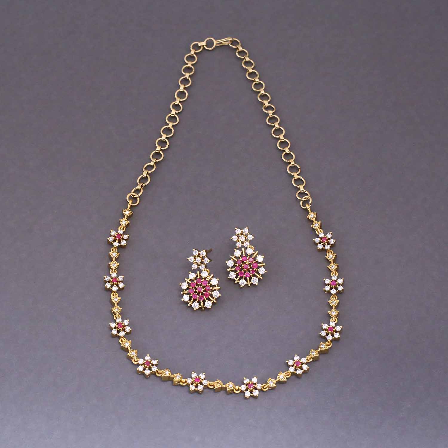 Ruby Maryam Victorian Jewellery Set - New Arrival - Image 4