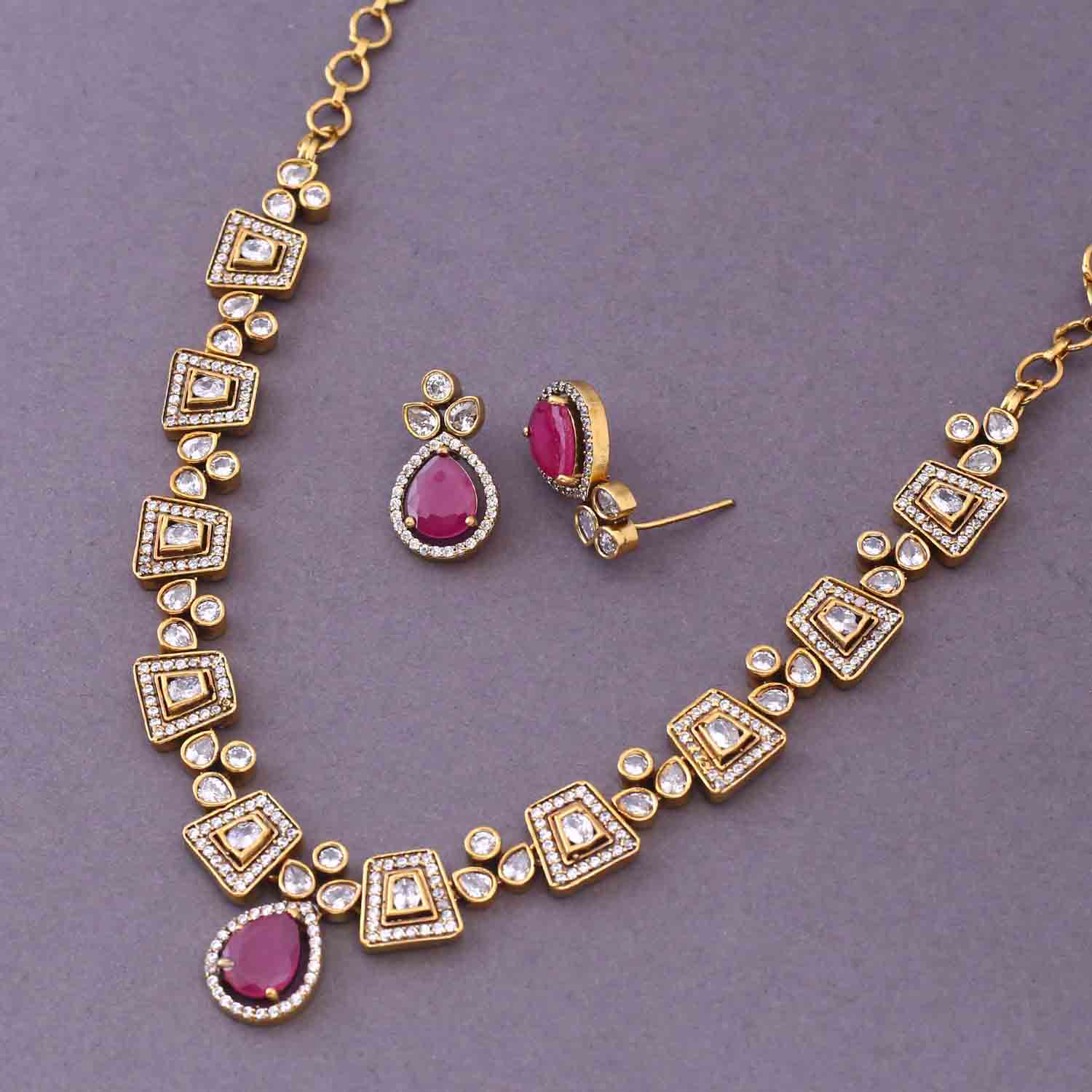 Ruby Milica Victorian Jewellery Set- New Arrival - Image 4