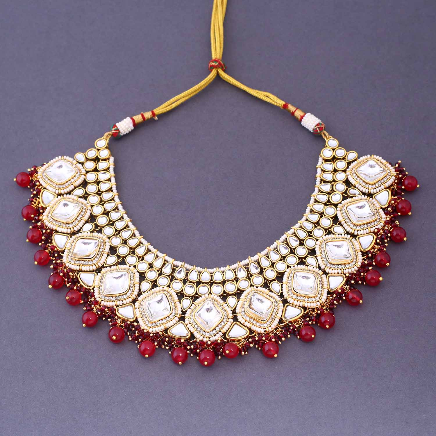 Ruby Nadiya Bridal Jewellery Set - Image 3