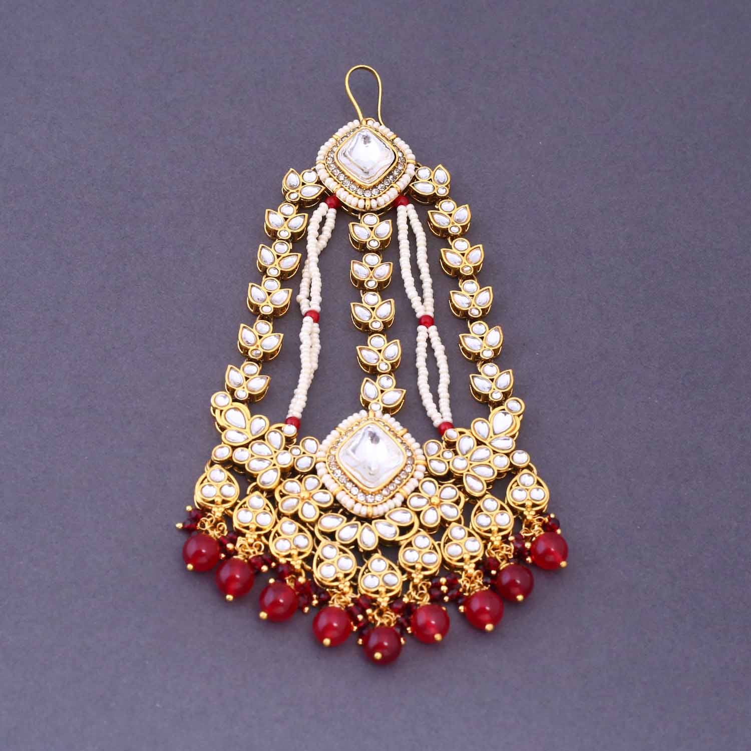 Ruby Nadiya Bridal Jewellery Set - Image 9