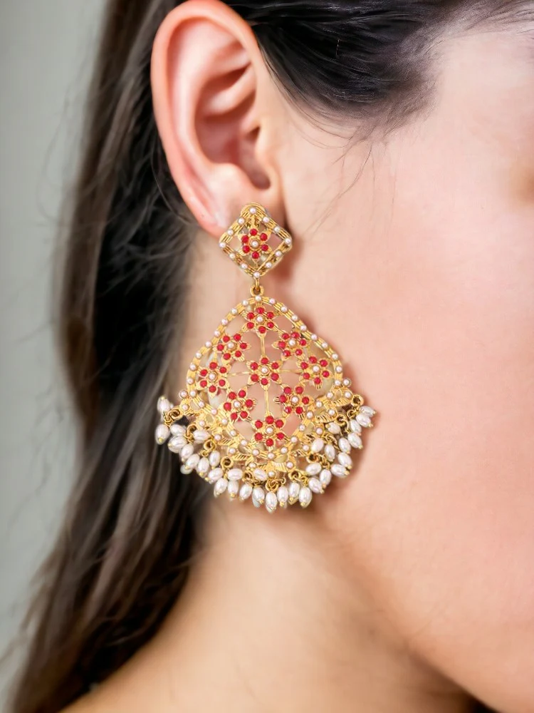 Ruby Prakruti Ethnic Danglers - Image 2