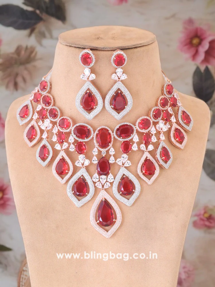 Rani Rohesia Zirconia Jewellery Set - Image 4