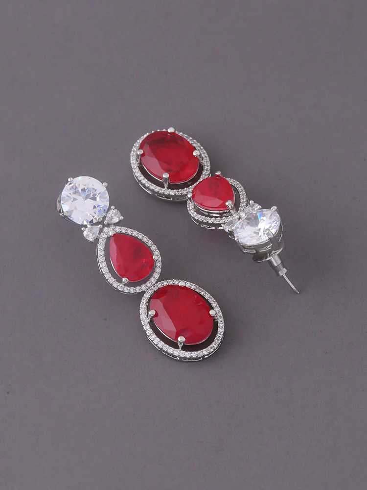 Ruby Valerie Zirconia Danglers - EOSS - Image 3
