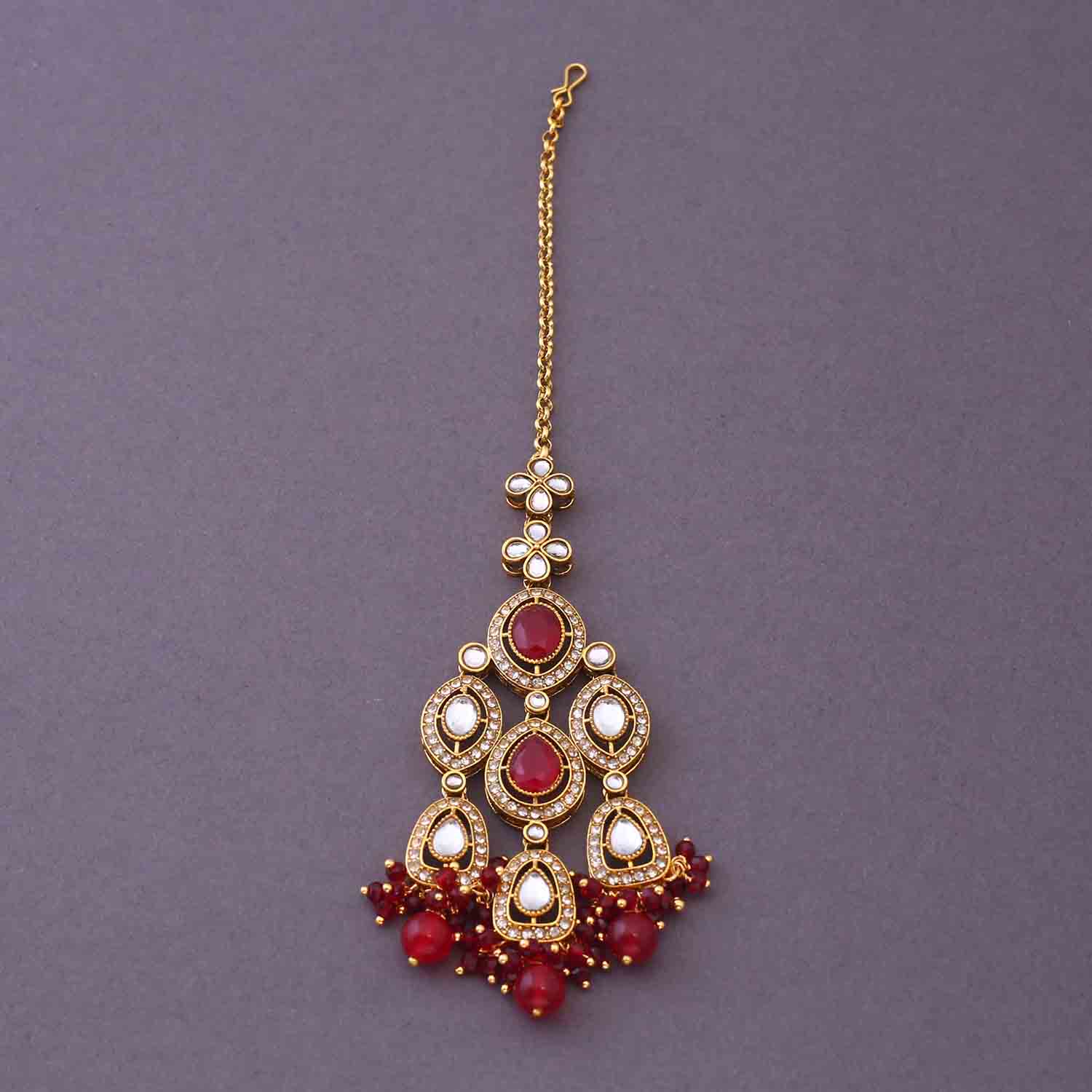 Ruby Vihaani Bridal Jewellery Set - Image 6