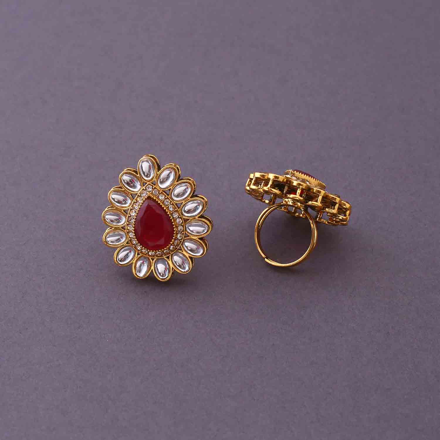 Ruby Vihaani Bridal Jewellery Set - Image 8