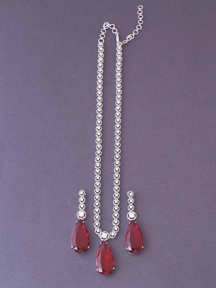 Ruby Whitney Zirconia Jewellery Set - Image 3