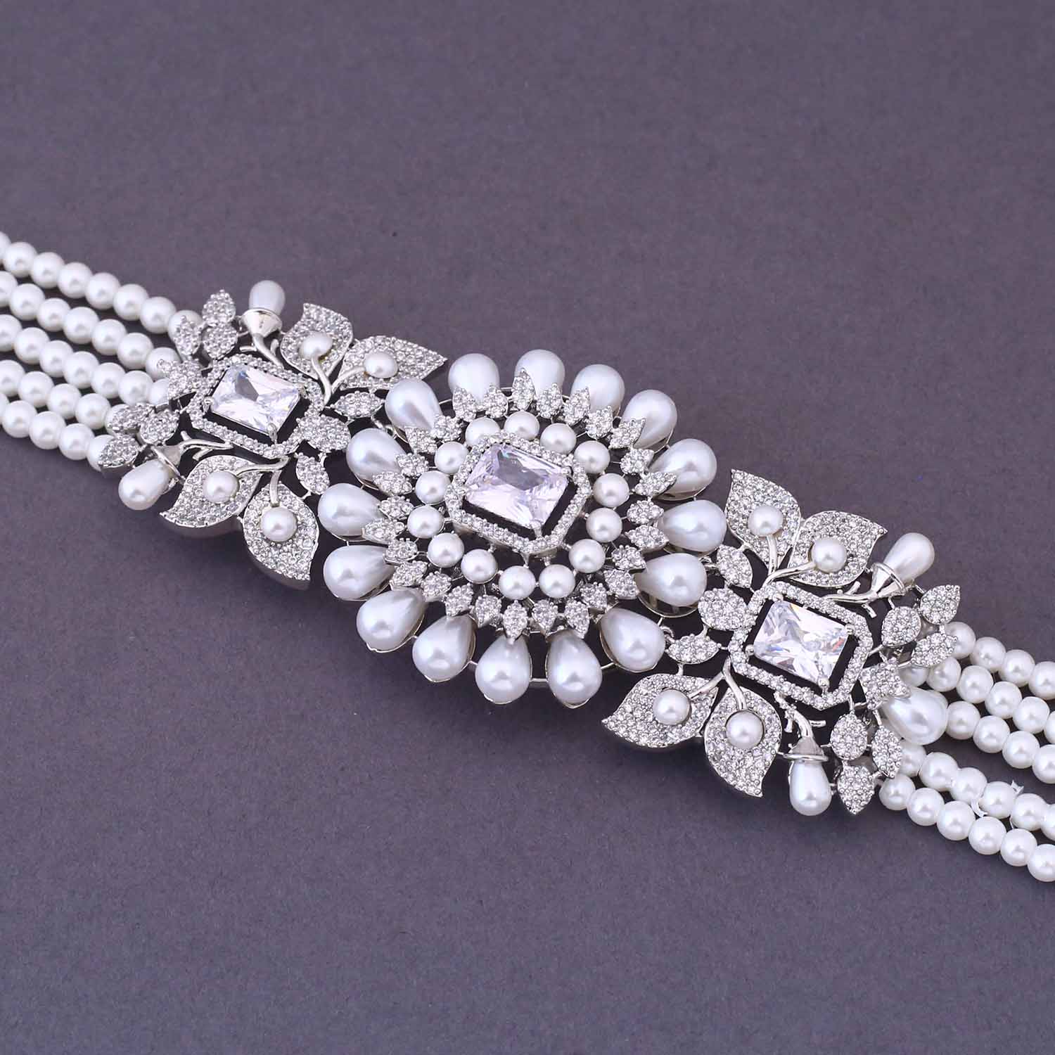 Silver Adalee Zirconia Jewellery Set - Image 6